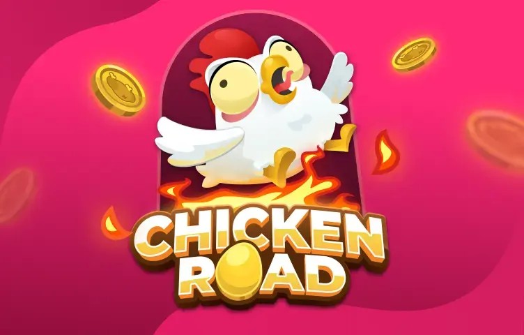 Chicken Road slot logo by InOut at Flaksi CasinoChicken Road
