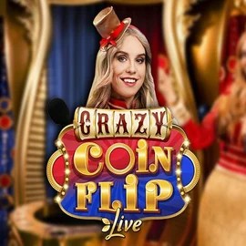 Crazy Coin Flip logo by Evolution at Flaksi CasinoCrazy Coin Flip