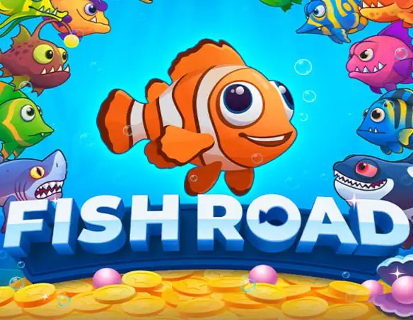 Logo of Fish Road from InOut at Flaksi Casino