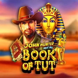John Hunter and the Book of Tut slot logo by Pragmatic Play at Flaksi Casino