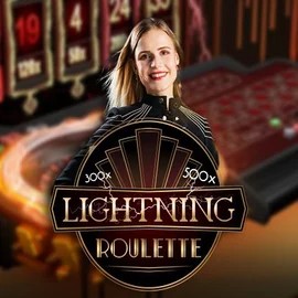 Lightning Roulette by Evolution, showcased at flaksicasinos.fi – game logo