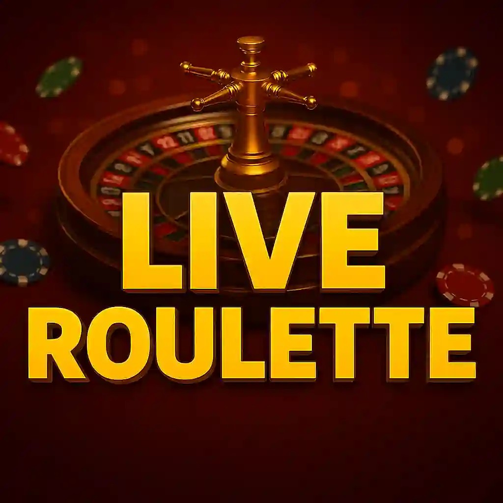 Official Live Casino logo: Live Roulette by Evolution at Flaksi Casino