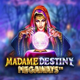 Madame Destiny Megaways slot logo by Pragmatic Play at Flaksi Casino
